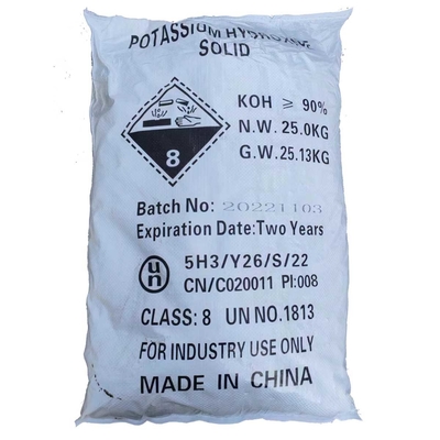 Idrossido di potassio detergente dei fiocchi della potassa caustica Koh Cas 1310-58-3 90% 95%