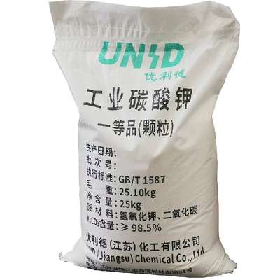 Carbonato di potassio di UNID 99,5% di elevata purezza, migliore prezzo granulare bianco K2CO3