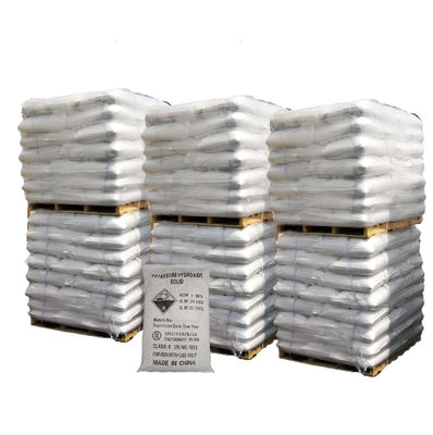 Fiocchi 1310-58-3 della potassa caustica dei fiocchi 90% dell'idrossido di potassio di CAS 25tons per contenitore 20feet