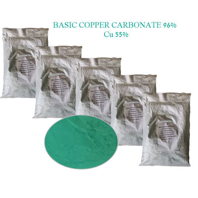 96% min Carbonato di rame di base Cu 55% CAS NO 12069-69-1 utilizzato come fertilizzante, catalizzatore
