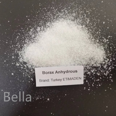Borax bianco granulare anidro per il vetro borosilicato CAS 1330-43-4 Tetraborato di sodio Na2B4O7 per la produzione di vetro